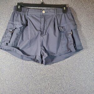 Vanilla Star Gray Cargo Shorts Size Junior's Small